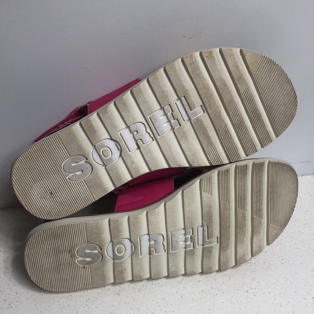 Sorel Ella II Slingback Sandals Pink Tan 6 - Picture 8 of 8
